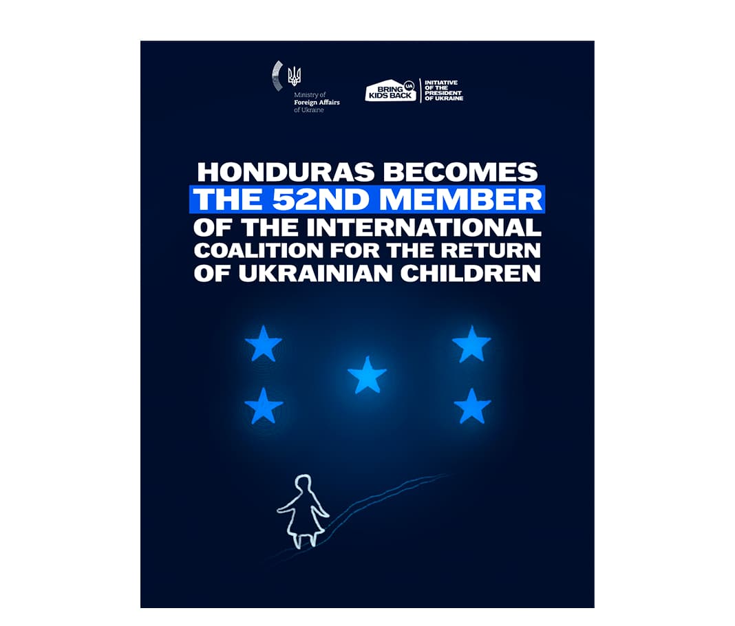 Internationale Koalition für die Rückkehr ukrainischer Kinder begrüßt 52. Mitglied: Honduras