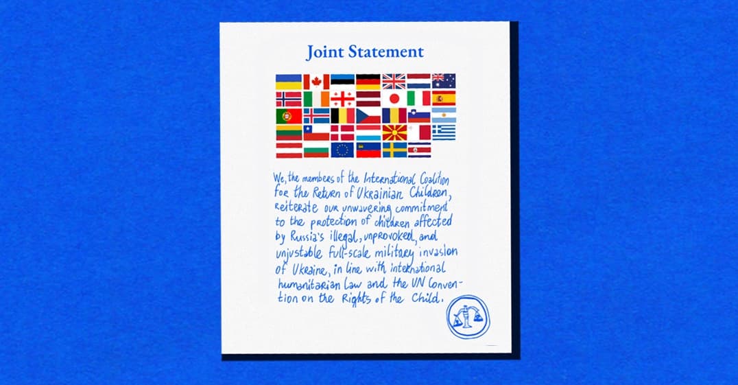 The International Coalition for the Return of Ukrainian Children calls on Russia to immediately return abducted Ukrainian children
