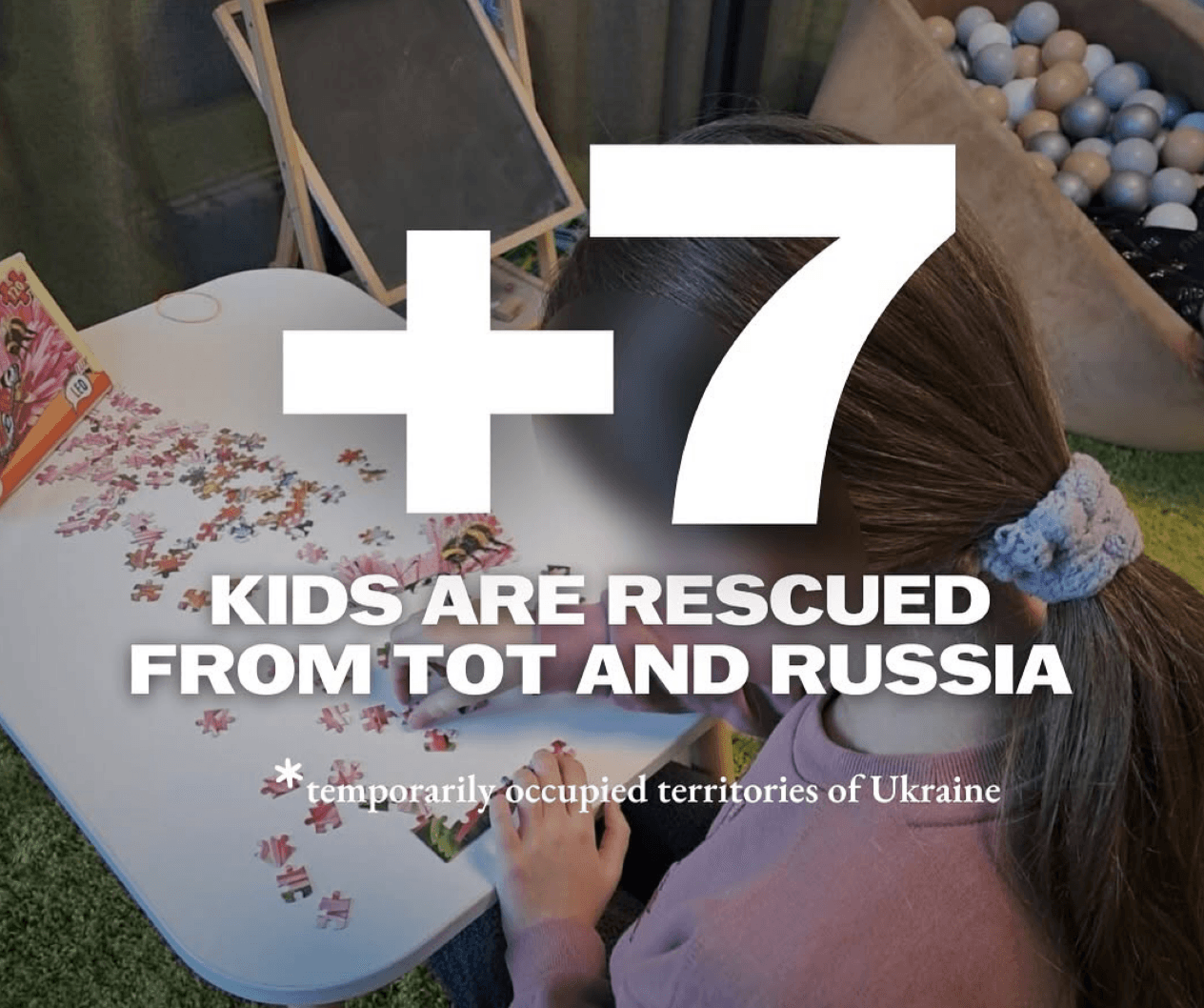 Seven Ukrainian children have been successfully returned from temporarily occupied territories